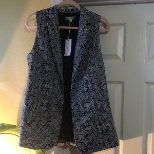 Black & White Blazer and Shorts set